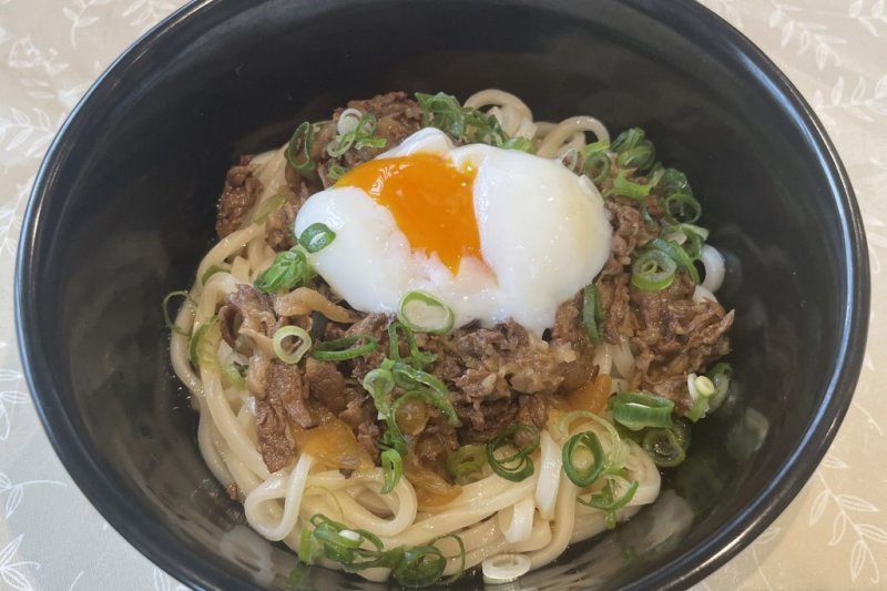 ぶっかけ峠下牛肉うどん